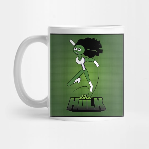 She Hulk stick figure by WildChed ArtisTee